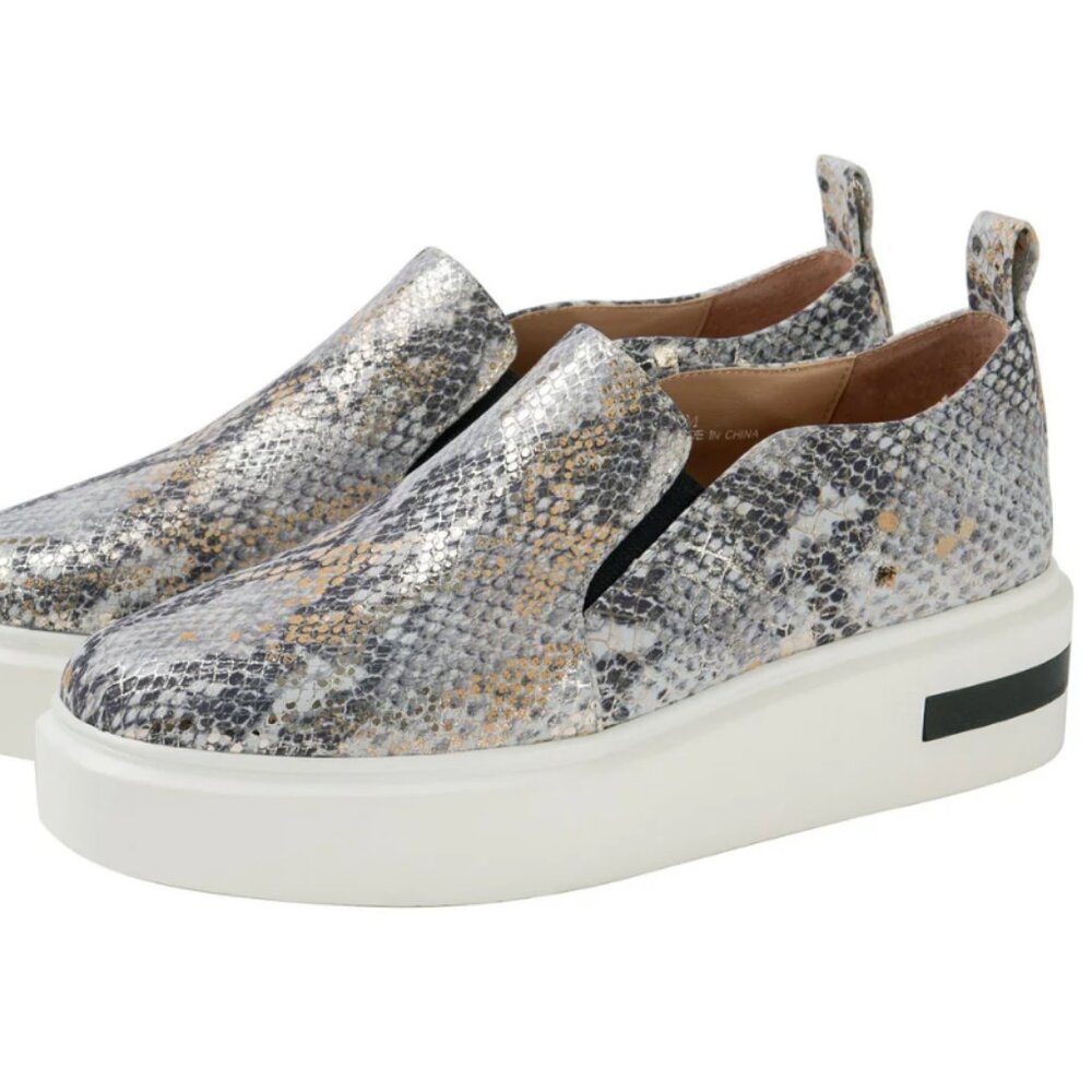 Linea Paolo KAI | Slip-On Platform Gold Silver Sneakers sz 6 from Nordstrom
